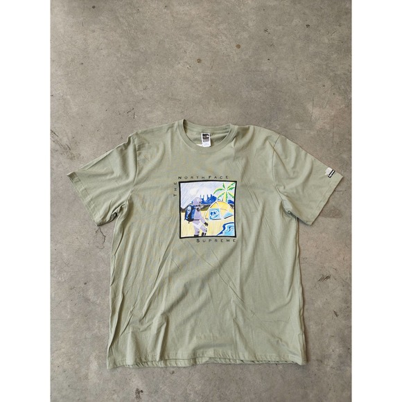 supreme tnf green tea tee size XL